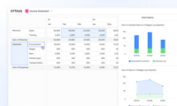 Screenshot of data visualization and interactive data exploration