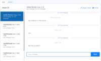 Screenshot of Intuitive SMS inbox with real-time bidirectional communication