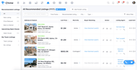 Screenshot of Listing management