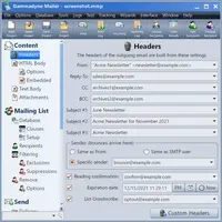 Screenshot of Headers