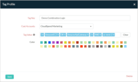 Screenshot of Cloudspend tags profile