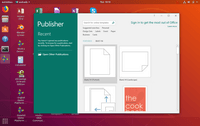 Screenshot of Windows application running in integrated app mode on an Ubuntu Linux host.
