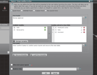 Screenshot of Datapolis Process System form designer