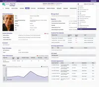 Screenshot of Client profile/dashboard