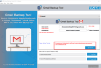 Screenshot of Download and Launch DRS Gmail Backup Tool