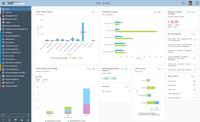 Screenshot of With the embedded analytics of SAP Business ByDesign this is easily possible for key users or end users to define dashboards that contain tailored reports and KPIs for their role