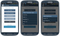 Screenshot of QR Inventory mobile application