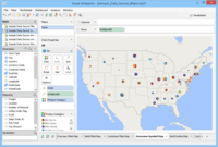 Screenshot of Visual Analytics in Aqua Data Studio.