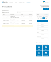 Screenshot of See transactions in real-time.  Add tags, notes and upload receipts.