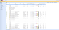 Screenshot of Web admin panel of MyQ X showing the current search results and activities of the MFD fleet.