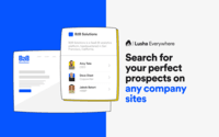 Screenshot of Users can search for the perfect prospects on any company sites