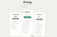 Screenshot of Pricing