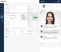 Screenshot of Customericare live chat - Dashboard