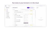 Screenshot of Run tests in a browser or in the cloud