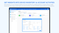 Screenshot of Reports and analytics offer deep-dive insights into device inventory and internal user activities.