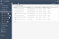 Screenshot of Internal audit planning for scheduling and performing inspections