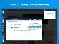 Screenshot of Use all your favorite extensions from the Chrome Web Store.