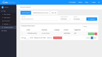 Screenshot of Keyword Research overview