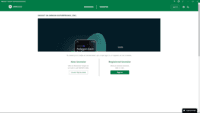 Screenshot of the interface where investors can sign-in or create an account to invest in digital assets.