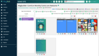 Screenshot of MagBuilder Flatplanning Tool (with Adobe InDesign Integration)