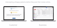 Screenshot of Intercept Unhappy Patients Before they post reviews online