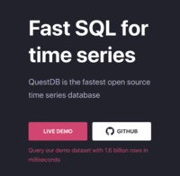 Screenshot of Fast SQL for time series