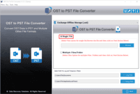 Screenshot of DRS OST to PST Converter Software Interface