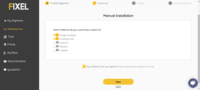 Screenshot of Selecting integrations