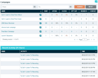 Screenshot of Email Campaign Reporting Dashboard