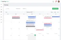 Screenshot of Training Calendar