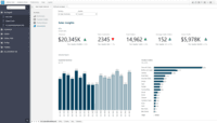 Screenshot of Web dashboard. A excel report published to web for easy sharing