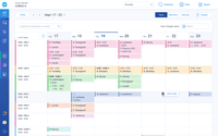 Screenshot of With the task view, the group calendar gives access to all members of a scheduled group and all group activities.