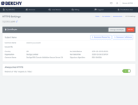 Screenshot of You can move your SSL to Bekchy