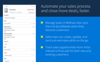 Screenshot of Automates sales processes.