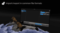 Screenshot of Import and export common file formats