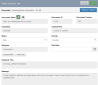 Screenshot of Panviva provides processes for collaboration and feedback