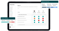 Screenshot of skill management across teams, lines, and sites to bridge knowledge gaps.