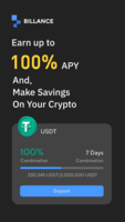 Screenshot of Earn up to 100% and Making Savings on Your Crypto