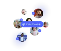 Screenshot of Child Check-in offers families a trusted experience with check-in stations that include printers supported by AirPrint, and unique pin numbers for added security.