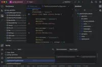 Screenshot of IntelliJ IDEA's support for frameworks with dedicated assistance for Jakarta EE, JPA, Reactor, Spring and Spring Boot, and other popular frameworks.