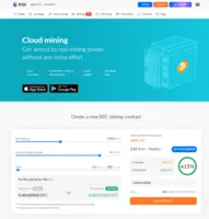 Screenshot of ECOS Cloud Mining