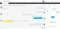Screenshot of Sample web Chat interaction managed by an Agent