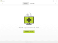 Screenshot of Start a remote support session