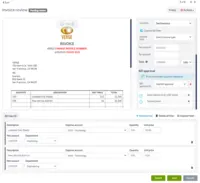 Screenshot of Intelligent invoicing workflow