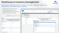 Screenshot of Warehouse and Inventory Management