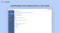 Screenshot of Email tracking: Track recipient activity on your emails