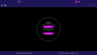 Screenshot of Initial website screen