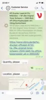 Screenshot of Messaging via WhatsApp