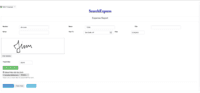 Screenshot of eForm with signature
