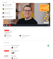 Screenshot of SpotMe live speaking experience